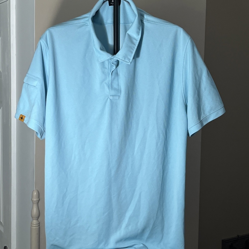 SR Blue Short Sleeve Polo‎ Shirt Men's 3XL